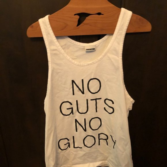 Noisy May Tank with No Guts No Glory Graphic - Picture 4 of 4